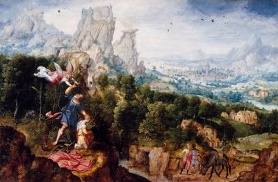 Landscape with the Offering of Isaac by Herri met de Bles
